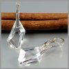 Elegantné dámske strieborné náušnice DeArt 18 mm Crystal číra farba
