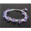 Exkluzívny náramok Made with swarovski crystals - Violet