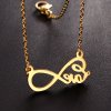 Náhrdelník nekonečno Infinity "Love" zlatá farba
