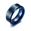 Volfrámový prsteň v kráľovskej modrej