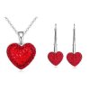 Set Swarovski vykladané srdcia