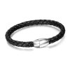 Náramok čierny z ekokože s magnetom