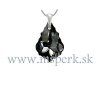 Prívesok Barok Made With Swarovski Crystals - čierny