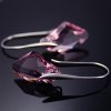 Strieborné dámske náušnice Galaktik Crystals Light Rose