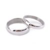 Svadobné obrúčky - klasický vzor - strieborná farba 2 ks z chirurgickej ocele