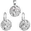 Súprava šperkov s kryštálmi Swarovski - biele a okrúhle
