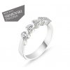 Strieborný prsteň so Swarovski zirkónmi  Striebro 925/1000: 2 g + RH