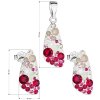 Dámska súprava šperkov so Swarovski Crystals - Sweet Love ružová farba