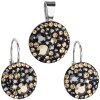 Súprava šperkov so Swarovski Crystals - Colorado - zlatá hnedá čierna