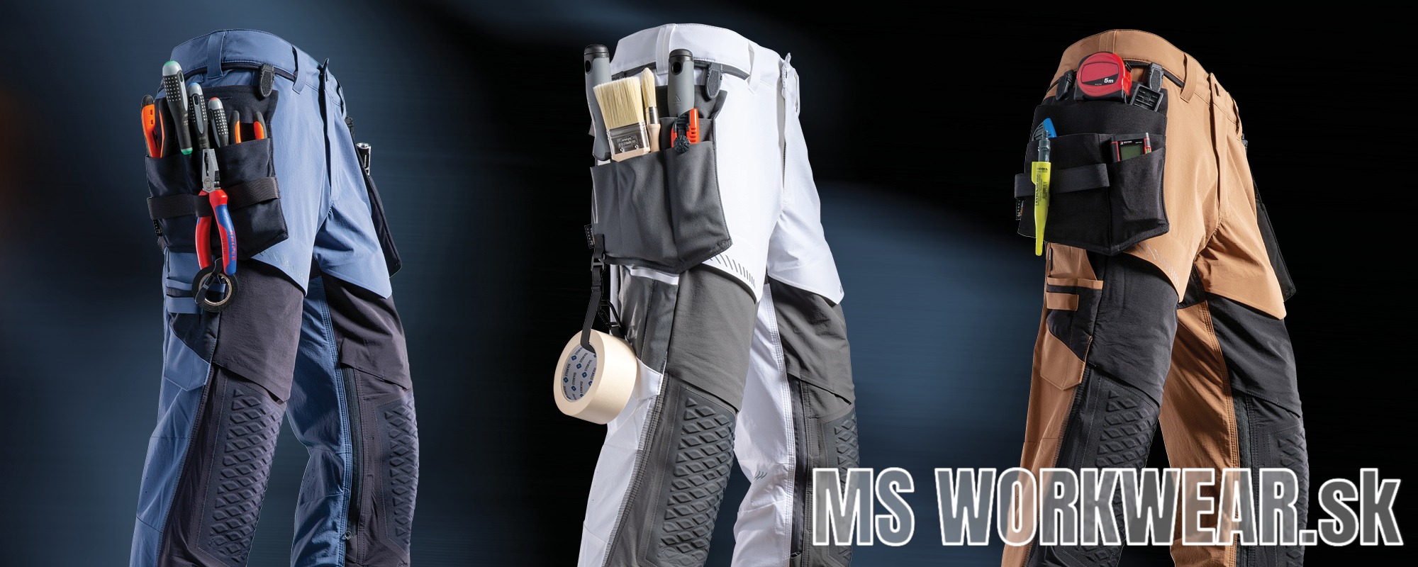 Pracovné nohavice MASCOT CUSTOMIZED ULTIMATE STRETCH ľahké vode-odpudivé s vysokou odolnosťou  a maximálnou pružnosťou zaisťujú vynikajúcu slobodu pohybu. Pridajte si svoje obľúbené vrecká na puzdrá pomocou systému Click Pocket.