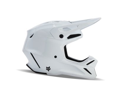 fox v3 rs carbon solid helmet colour white(10)