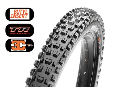 1582 1 plast maxxis assegai 27 5 x 2 50 wt kevlar tr 3c maxx grip dh