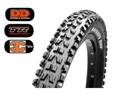 1708 plast maxxis minion dhf 29 x 2 50 wt kevlar dd tr 120 tpi 3c maxx grip