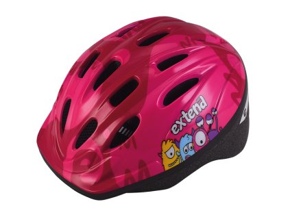 Helma Extend BILLY Monster fialovo-růžová (Veľkosť helmy S/M (51-54cm))