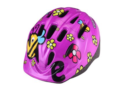 Helma Extend LILLY fialové květiny (Veľkosť helmy S/M (51-54cm))