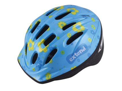 Helma Extend LILLY květinková modrá (Veľkosť helmy S/M (51-54cm))