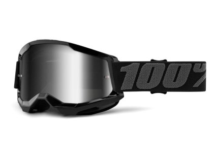 8512 strata 2 100 okuliare cierne zrkadlove strieborne plexi