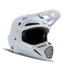 fox v3 rs carbon solid helmet colour white(11)