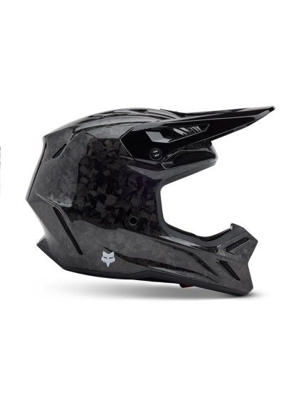 fox v3 rs carbon helmet solid black color(4)
