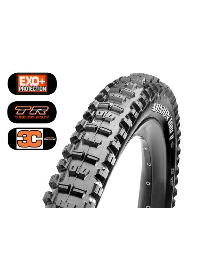 Plášť MAXXIS Minion DHR II 29 x 2.40 WT kevlar EXO+ TR 120 TPI 3C Maxx Terra