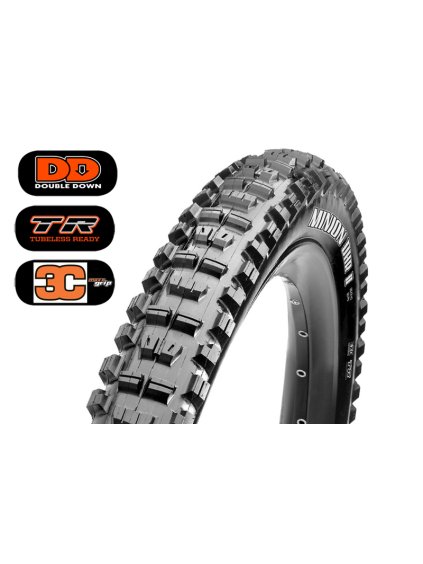 Plášť MAXXIS Minion DHR II 29 x 2.40 WT kevlar DD TR 120 TPI 3C Maxx Grip
