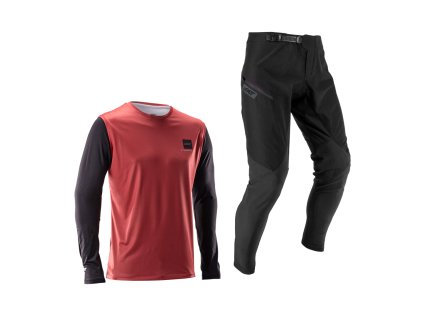 LEATT Ride Kit MTB Gravity 1.0 Junior  , Dusty Red (veľkosť XL / EU150 / 160cm)