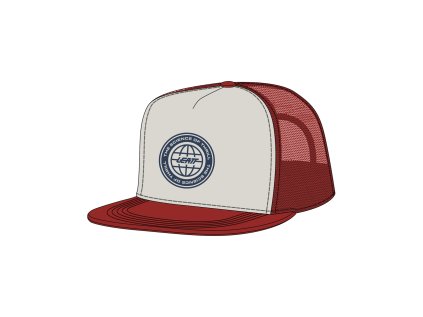 LEATT šiltovka Cap Trucker (veľkosť Chili Red, S-XL)