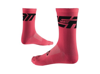 LEATT ponožky MTB Endurance , V26  Neon Pink (veľkosť L / XL - EU43-48 / UK8.5-12.5 / US9-13)
