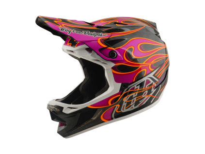 Troy Lee Designs D4 CARBON MIPS TORCHED CARBON / MAGENTA