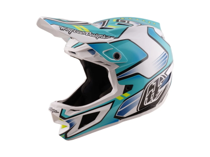 Troy Lee Designs D4 COMPOSITE MIPS CREST REAL TEAL