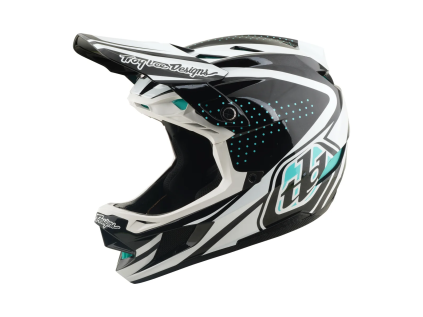 Troy Lee Designs D4 POLYACRYLITE MIPS THE LINE CHARCOAL / WHITE