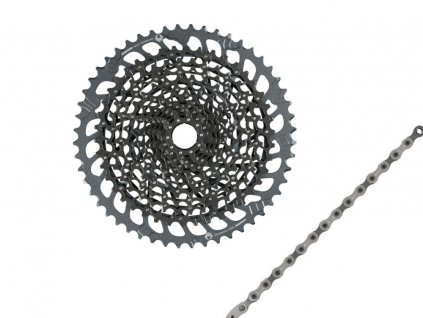 verschleiss set sram xg 1275 gx eagle kassette full pin 10 52 zaehne schwarz sram gx eagle kette silber