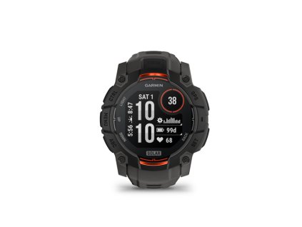 instinct 3 50mm solar black charcoal silicone band ies1058936