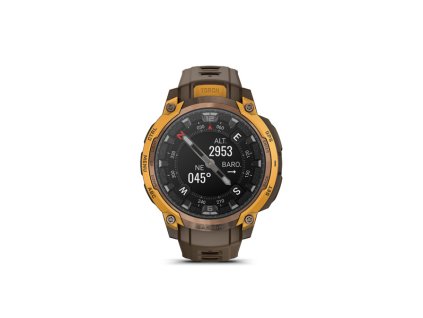 instinct crossover amoled bronze sunburst cocoa silocone band ies1292017