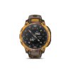 instinct crossover amoled bronze sunburst cocoa silocone band ies1292017