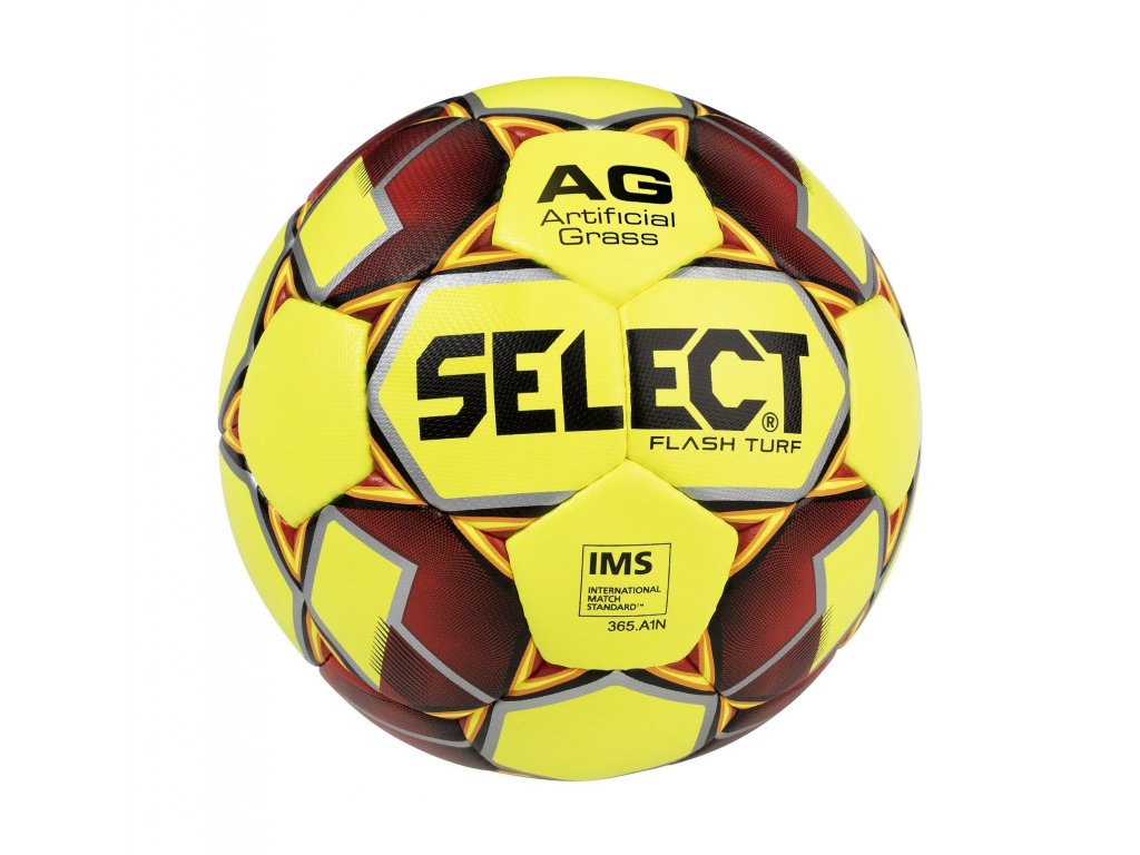 Fotbalový míč Select FB Flash Turf žluto červená