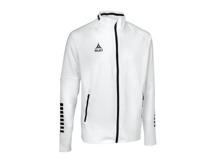 Ľahká tréningová bunda Select Bunda na zips Monaco white and black Veľkosť: 10 r