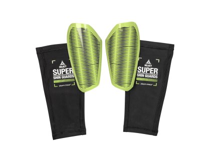 Fotbalové chrániče Select Shin Guard Super černo zelená Velikost: L (Velikost L)