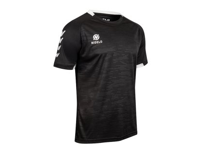 Hráčský dres NIDELO Player shirt S/S Brest černá Velikost: S (Velikost S)