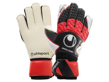 Uhlsport Absolutgrip červená/černá/bílá UK 5 (Velikost Rukavice 5)