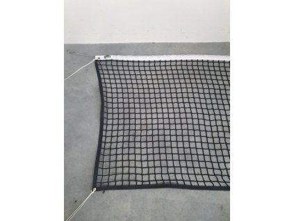 Tenisová sieť PP 4 mm s okrajom, čierna