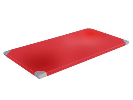 Žíněnka Classic 150x100x6 cm, RG 120, červená, antislip, kožené rohy