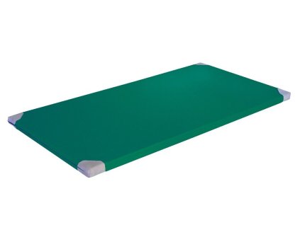 Klasická podložka 200x125x6 cm, RG 100, zelená, protišmyková, kožené rohy