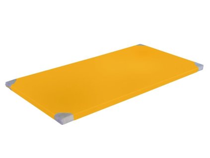 Klasická podložka 200x125x6 cm, RG 100, žltá, protišmyková, kožené rohy