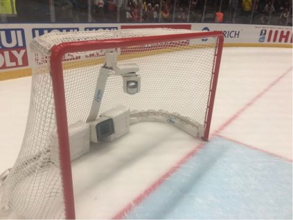 Ochrana zadní svislé vzpěry hokejové branky 1,23 m, bílá