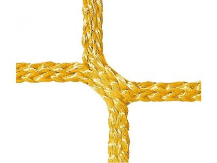 Sieť proti pádu PP 5 mm, oká 100 mm, žltá, závesné laná