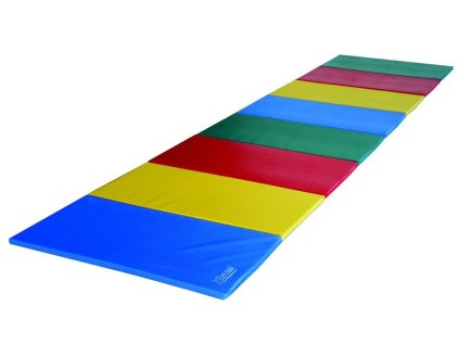 Žíněnka skládací 8-dílná, 480x120x3 cm, PE, multibarevná