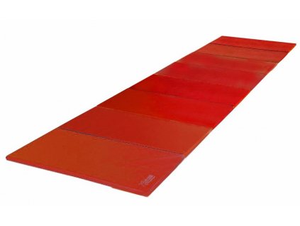 Skladacia podložka 8-dielna, 400x100x3 cm, PE, červená
