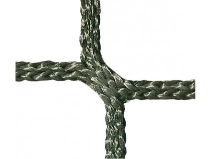 Záchytná síť proti pádu PP 5 mm, oko 45 mm, černá, závěsná lana