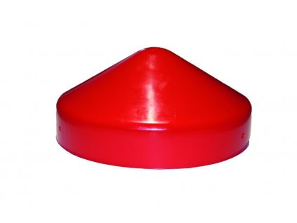 Plastová čiapočka stĺpika 160 mm, červená